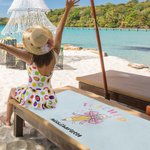 Personalisierte überdimensionale Mikrofaser schnell trocken Bleistift Bow-Knoten Strandtuch mit Namen Sommerurlaub Zubehör Dankbarkeit Geschenk für Le