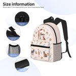 Personalizzato Animali della giungla Carino Giraffa Zebra Tigre Zaino scolastico per bambini impermeabile con nome e iniziali Regalo di compleanno per