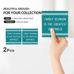 Personalisierte Multicolor Stripe Family Reunion Zitat wasserabsorbierenden Platz Keramik Untersetzer mit Text-Satz von 2 Housewarming Geschenk für Fa
