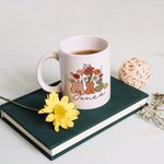 Gepersonaliseerde Retro Wildflower 11oz 15oz Keramische Mevrouw mok met naam Bruiloft Bridal Shower Waardering Gift voor haar