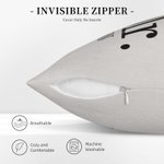 Personalized Love Heart Mr. & Mrs. Throw Pillow Cover with Name and Date Anniversary Valentine's Day Gift for Couple