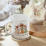 Gepersonaliseerde Retro Wildflower 11oz 15oz Keramische Mevrouw mok met naam Bruiloft Bridal Shower Waardering Gift voor haar