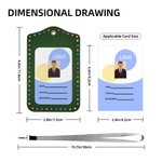 Personalized Every Child Matters Rainbow Polka Dots Leather ID Badge Holder with Lanyard Appreciation Back to School Gift for Teacher