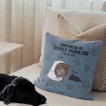 Personalized Happiness Is Hurkle Durkling With Pet Dog Cat Throw Pillow Cover with Name Birthday Gift for Pet Lovers