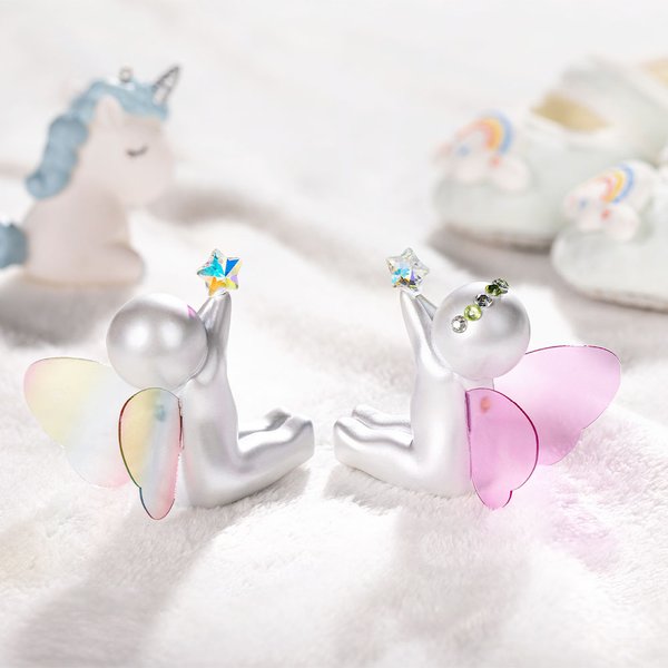 Birthstone Baby Sculpture Butterfly Angel Wings