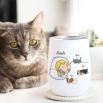 Personalized In my Hurkle Durkle Era Dog Cat 12oz Wine Tumbler with Name Birthday Anniversary Gift for Pet Lovers