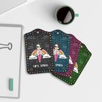 Personalized Every Child Matters Rainbow Polka Dots Leather ID Badge Holder with Lanyard Appreciation Back to School Gift for Teacher