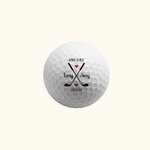 Personalisierte Forever Golfball mit Text und Datum Hochzeit Verlobung Geschenk für Mann Golfliebhaber