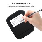 Personalized Just A Person Who Loves Traveling Luggage Handle Wrap Set of 2 with Name and Contact Card Travel Accessories Gift for Travel Lovers