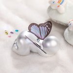 Personalised Birthstone Sleeping Baby Sculpture with Butterfly or Angel Wings Miscarriage Pregnancy Infant Loss Sympathy Gift for Mom