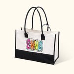 Dálmata Lunares Personalizada Bolsa de Lona de Gran Capacidad con Nombre y Forro Impermeable Fiesta de Novia Regalo de Cumpleaños para Ella