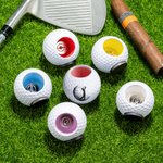 Personlig magnetisk golfbollscigarrhållare med ikon eller text Födelsedagspresent för golfälskare Cigarrälskare