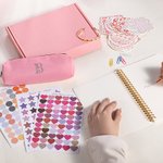 Personalized Cute Macaron Colour DIY Journal Kit Stationery Set with Name Back to School Birthday Gift for Teen Girls