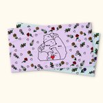Toalla de playa de microfibra personalizada con el nombre y la flor de nacimiento Love Hugging Family Bear Quick Dry Oversized Summer Travel Essential