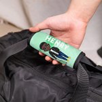 Personalized Travel Is My Therapy Cartoon Character Set of 2 Luggage Handle Wraps with Name and Contact Card Travel Accessories Gift for Travel Lovers