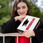 Personalisierte Graduierung Cap Keepsake Geschenk-Box mit Namen und Jahr Speicher Graduierung Geschenk für Klasse von 2025 Absolventen