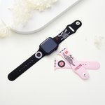 Personalisierte Notfall medizinische Alarm Silikon-Uhrenband für Apple mit eingraviertem Namen und Blutgruppe Geburtstag Geschenk für Diabetes Allergie Autismus