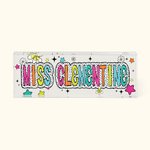 Personalized Acrylic Dalmatian Dots Teacher Name Sign Desk Decoration Appreciation Back To School Gift for Teacher