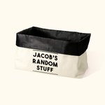 Personalized Simple Style Daddy's Random Stuff Organizer Foldable Storage Bag with Text Funny Father's Day Birthday Gift for Men