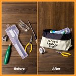 Personalized Simple Style Daddy's Random Stuff Organizer Foldable Storage Bag with Text Funny Father's Day Birthday Gift for Men