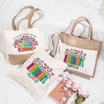 Personalisierte Aquarell Blumenbuch Bleistift Lehrer Tragetasche mit Namen große Kapazität Wertschätzung zurück zu Schule Geschenk für Lehrer