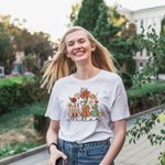 Personalisierte Vintage Wildblumen MRS T-shirt Sweatshirt Hoodie mit Namen Hochzeit Bachelorette Party Geschenk für Braut