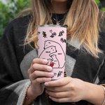 Bicchiere da 20 oz personalizzato con 2-9 nomi e cannuccia Regalo di compleanno per la famiglia