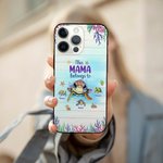 Personalisierte niedlichen Ozean Schildkröten Familie Diese Oma gehört zu TPU Slim Phone Case mit Kind Namen Muttertag Geburtstag Geschenk für Mama Om
