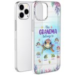 Personalisierte niedlichen Ozean Schildkröten Familie Diese Oma gehört zu TPU Slim Phone Case mit Kind Namen Muttertag Geburtstag Geschenk für Mama Om