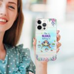 Personalisierte niedlichen Ozean Schildkröten Familie Diese Oma gehört zu TPU Slim Phone Case mit Kind Namen Muttertag Geburtstag Geschenk für Mama Om
