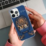 Personalized Dog Cat Imitation Leather Multicolor Phone Case for iPhone with Name and Title Birthday Anniversary Gift for Pet Lovers