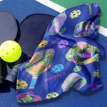 Personalised Pickleball Paddles Waffle Weave Pickleball Towel with Name Birthday Gift for Sport Lover