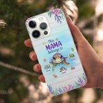 Personalisierte niedlichen Ozean Schildkröten Familie Diese Oma gehört zu TPU Slim Phone Case mit Kind Namen Muttertag Geburtstag Geschenk für Mama Om