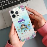 Personalisierte niedlichen Ozean Schildkröten Familie Diese Oma gehört zu TPU Slim Phone Case mit Kind Namen Muttertag Geburtstag Geschenk für Mama Om