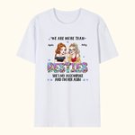 T-shirt 100% Coton Personnalisé avec Noms et Images des Filles Cadeau d'Amitié Anniversaire pour Âme Sœurs Meilleures Amies