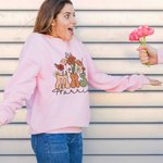 Personalisierte Vintage Wildblumen MRS T-shirt Sweatshirt Hoodie mit Namen Hochzeit Bachelorette Party Geschenk für Braut