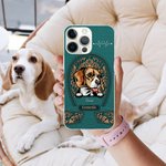 Personalized Dog Cat Imitation Leather Multicolor Phone Case for iPhone with Name and Title Birthday Anniversary Gift for Pet Lovers