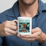 Personalized Bootleg Style 1-5 Pet Photos Collage Ceramic Coffee Mug with Title Birthday Memorial Gift for Dog Cat Pet Lover