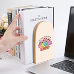 Sujetalibros personalizados de madera con nombre y letras florales 1 par Regalo de vuelta al cole para profesores