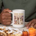 Personalized Bootleg Style 1-5 Pet Photos Collage Ceramic Coffee Mug with Title Birthday Memorial Gift for Dog Cat Pet Lover