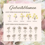 Personalisierte Tasche mit Kreuz und Geburtsblumen-Strauß Gedruckt Lederbeutel mit Zugverschluss Christliches Bestätigungs-Geschenk für Frauen