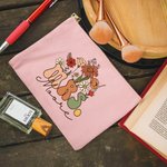 Personalisierte Wildblumen MRS. Tragbare Canvas Makeup Tasche mit Namen Hochzeit Bachelorette Party Geschenk für Braut