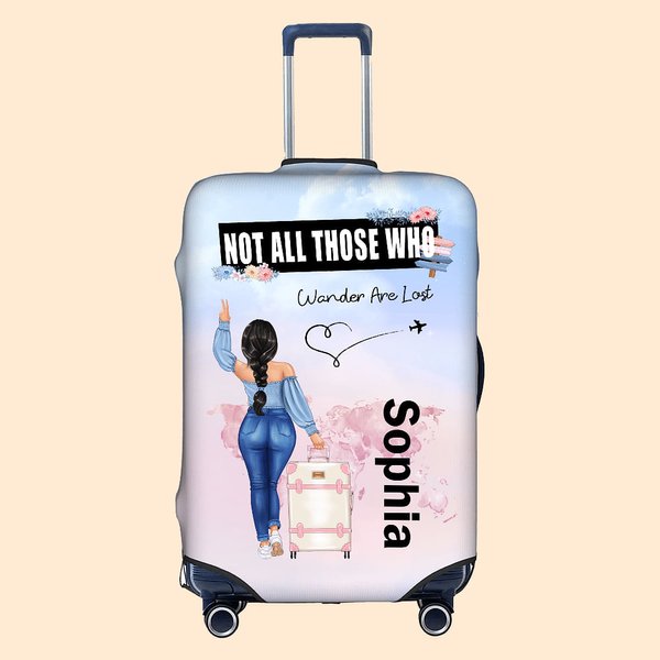 Embroidered Wanderer's Luggage Cover