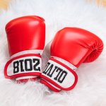 Personliga boxningshandskar i läder för barn och ungdomar med broderat namn för kickboxning Muay Thai MMA Födelsedagspresent för pojke flicka