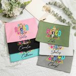 Personalized Colourful The Teacher Tour Stationery Makeup Bag with Name Gratitude Back to School Gift for Teacher