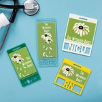 Personalisierte The Withered Daisy Acryl ID Badge Buddy mit Text Funny Krankenschwester Woche Geschenk für Krankenschwester Arzt medizinisches Persona