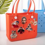 Personalized Character Photo Acrylic Button Charm Accessor for Bogg Travel Birthday Gift for Him Her