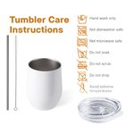 Personalisierte niedlichen Cartoon-Charakter 12oz Wein Becher mit Geburt Blume und Name Geburtstag Strand Braut Party Geschenke für Frau Mädchen