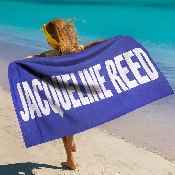 Toalla de Playa Personalizada Premium Super Absorbente Secado Rápido Suave con Nombre Multicolor Accesorios de Playa Regalo de Cumpleaños para un Amig