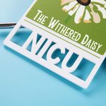 Personalisierte The Withered Daisy Acryl ID Badge Buddy mit Text Funny Krankenschwester Woche Geschenk für Krankenschwester Arzt medizinisches Persona